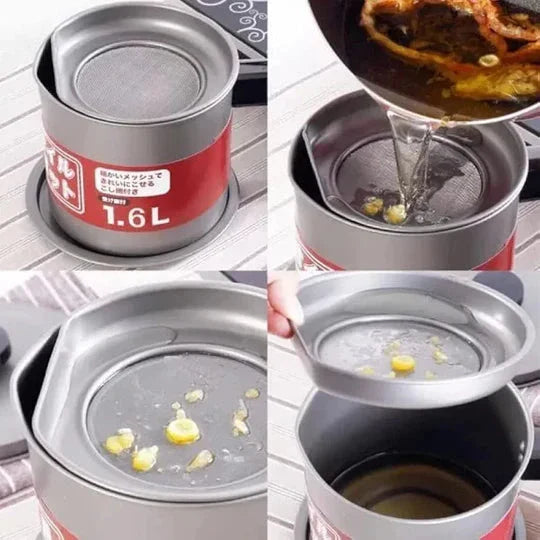 Multifunctional Oil Filter Pot KitchenQuick 