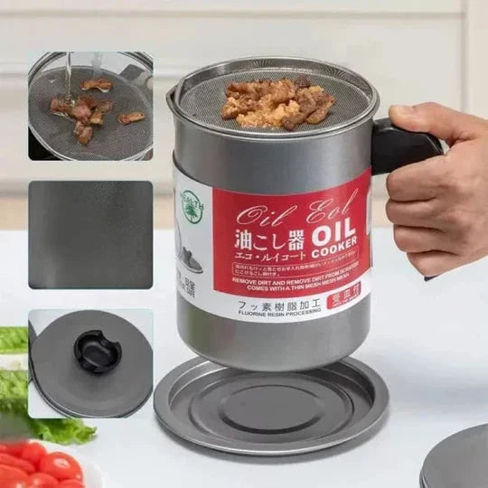 Multifunctional Oil Filter Pot KitchenQuick 