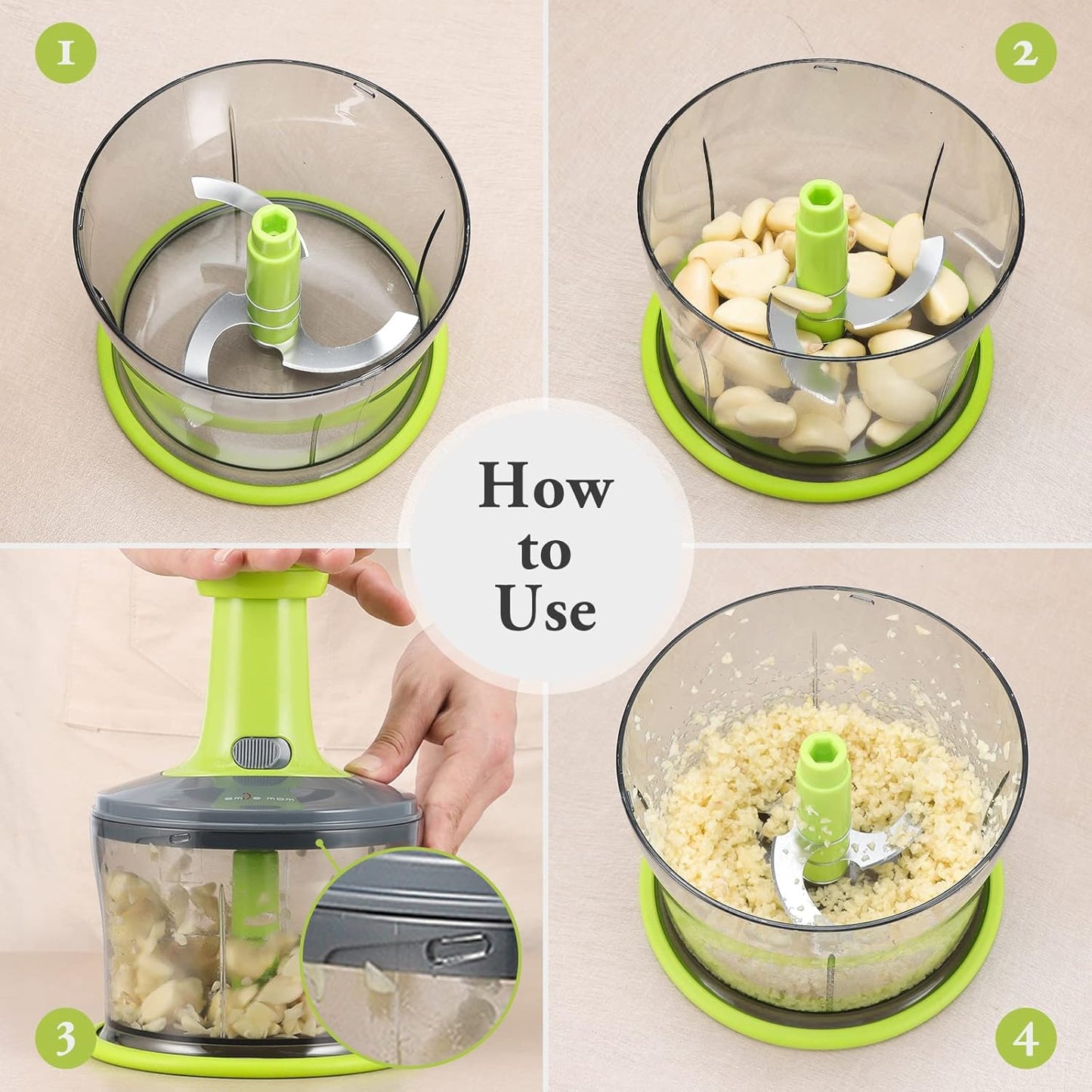 Vegetable and Meat Chopper KitchenQuick 