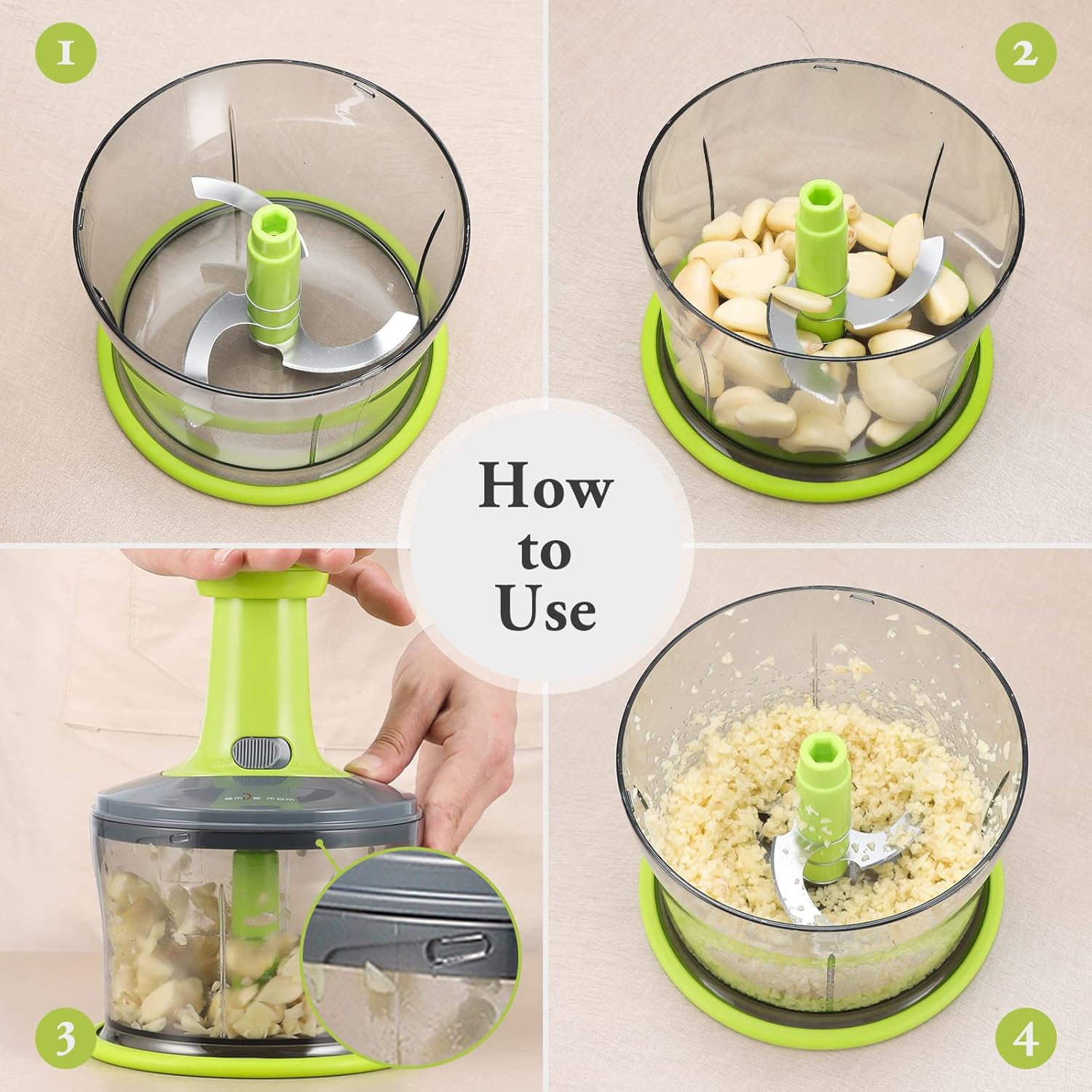 Vegetable and Meat Chopper KitchenQuick 