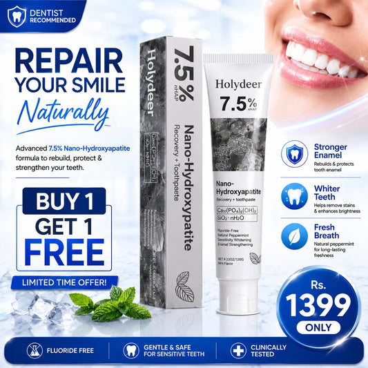 Holydeer 7.5% Nano-Hydroxyapatite Toothpaste [Buy 1 get 1 Free]
