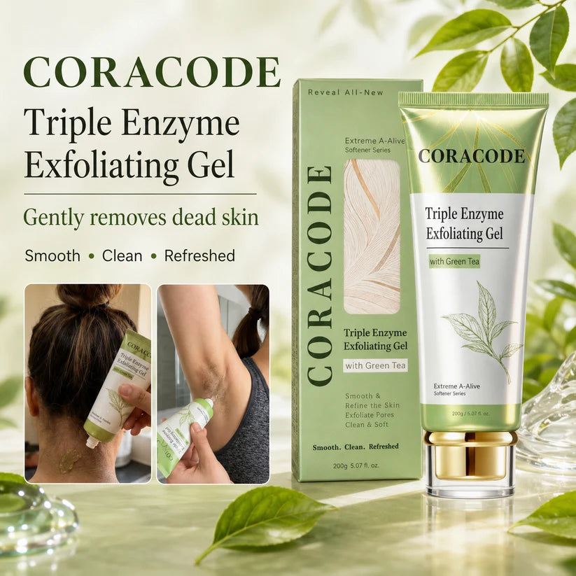 Buy 1 Get 1 FREE CORACODE Triple Enzyme Exfoliating Gel | 100g Each