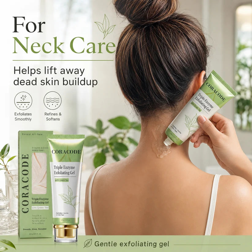 Buy 1 Get 1 FREE CORACODE Triple Enzyme Exfoliating Gel | 100g Each