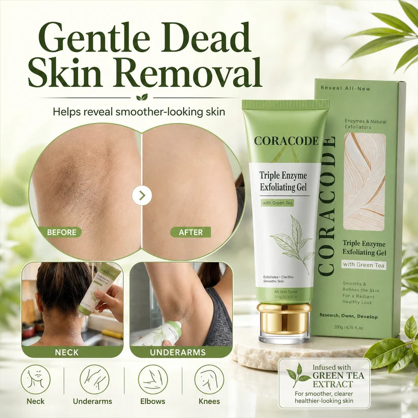 Buy 1 Get 1 FREE CORACODE Triple Enzyme Exfoliating Gel | 100g Each