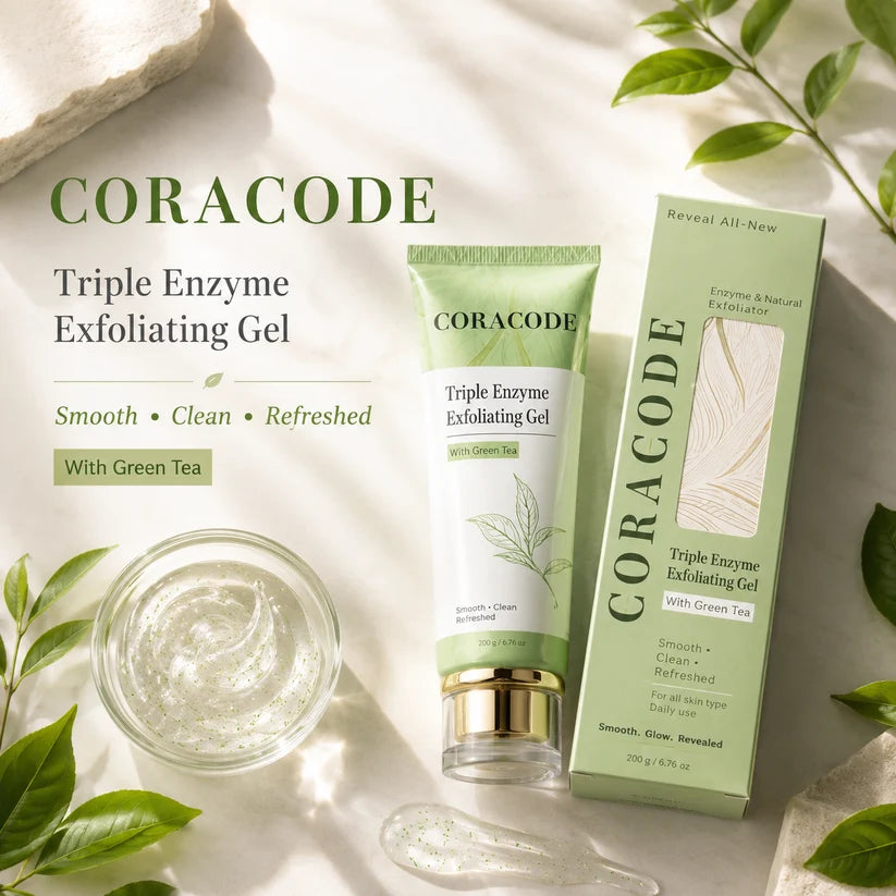 Buy 1 Get 1 FREE CORACODE Triple Enzyme Exfoliating Gel | 100g Each